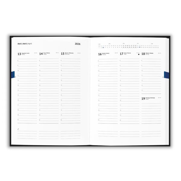 Agenda B5 Personalizada WATERS B5 | Brinde Corporativo 2026 | Memória em Papel - Imagem 4