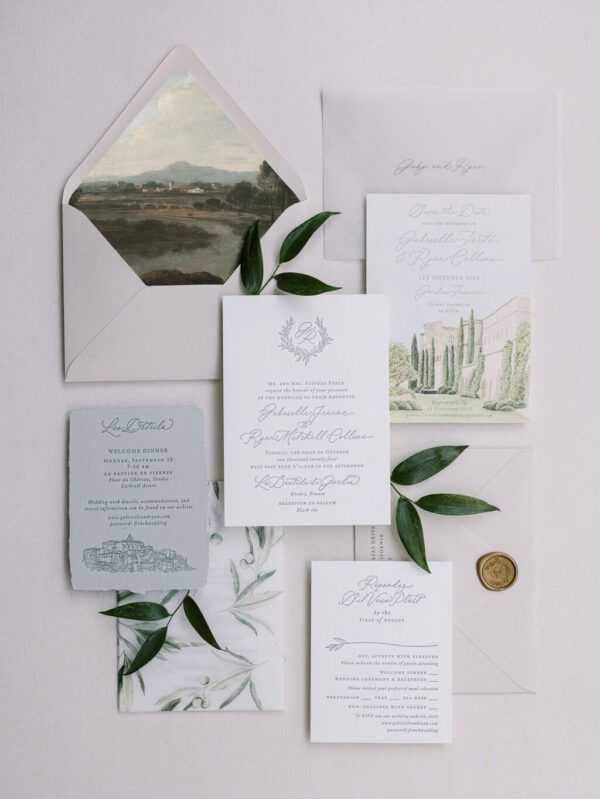 Identidade Visual de Casamento Legado - Paleta de Cores, Monograma, Convite e +10 Itens de Papelaria